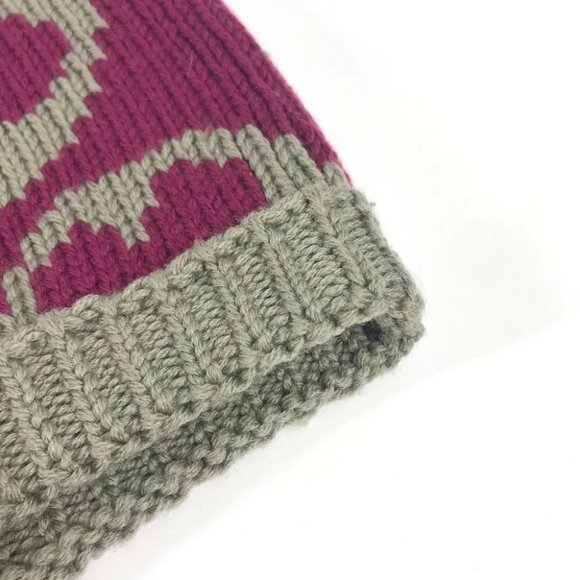 LOUIS VUITTON M72768 Monogram Snood Grand Floor Neck Warmer Scarf wool purple - Picture 11 of 16